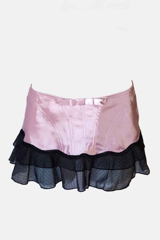 wonders satin doll micro mini jupe