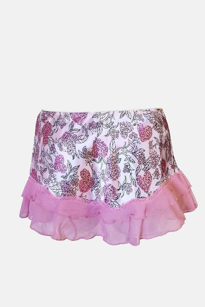 wonders satin doll micro mini skirt