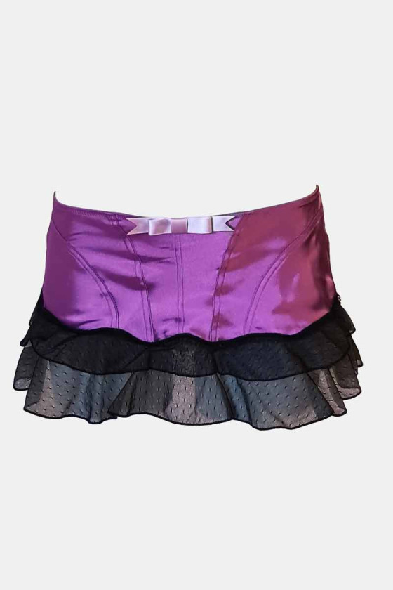 wonders satin doll micro mini jupe
