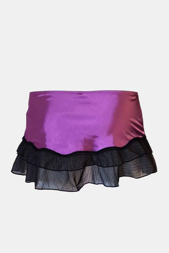 wonders satin doll micro mini jupe