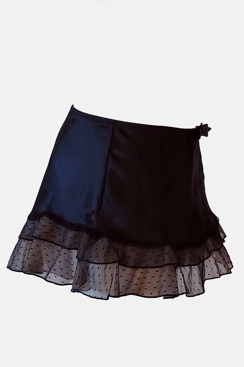 wonders satin doll micro mini jupe