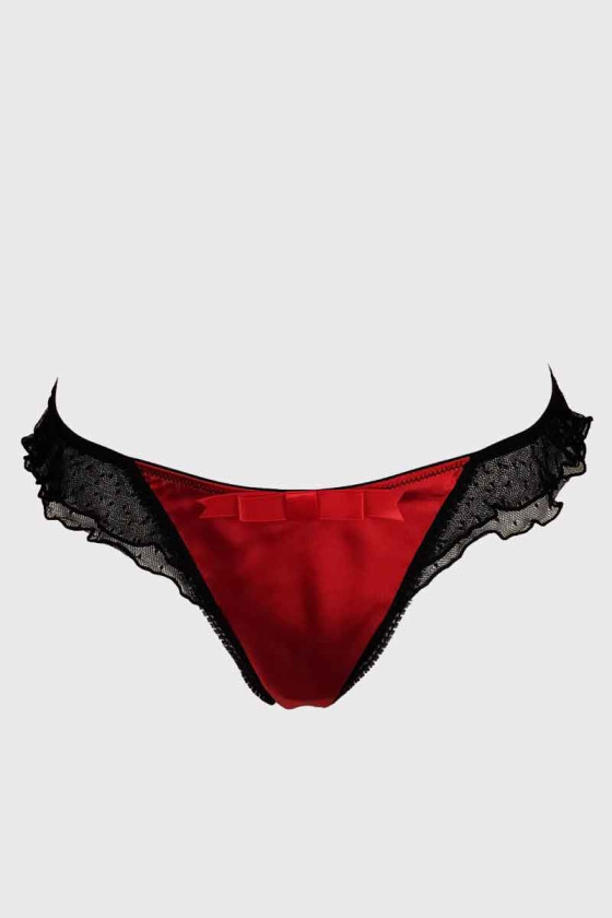 wonders satin doll flutter boyleg σλιπ