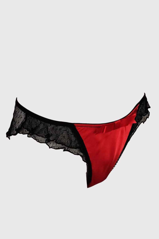 wonders satin doll flutter boyleg panty